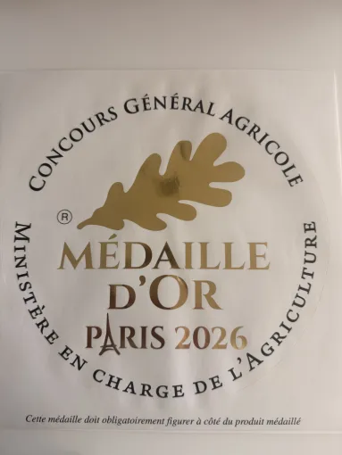 COMTE Médaille d'or au Concours Agricole PARIS 2026